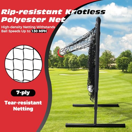 9 Hole Baseball Softball Pitching Net with Strike Zone B38526