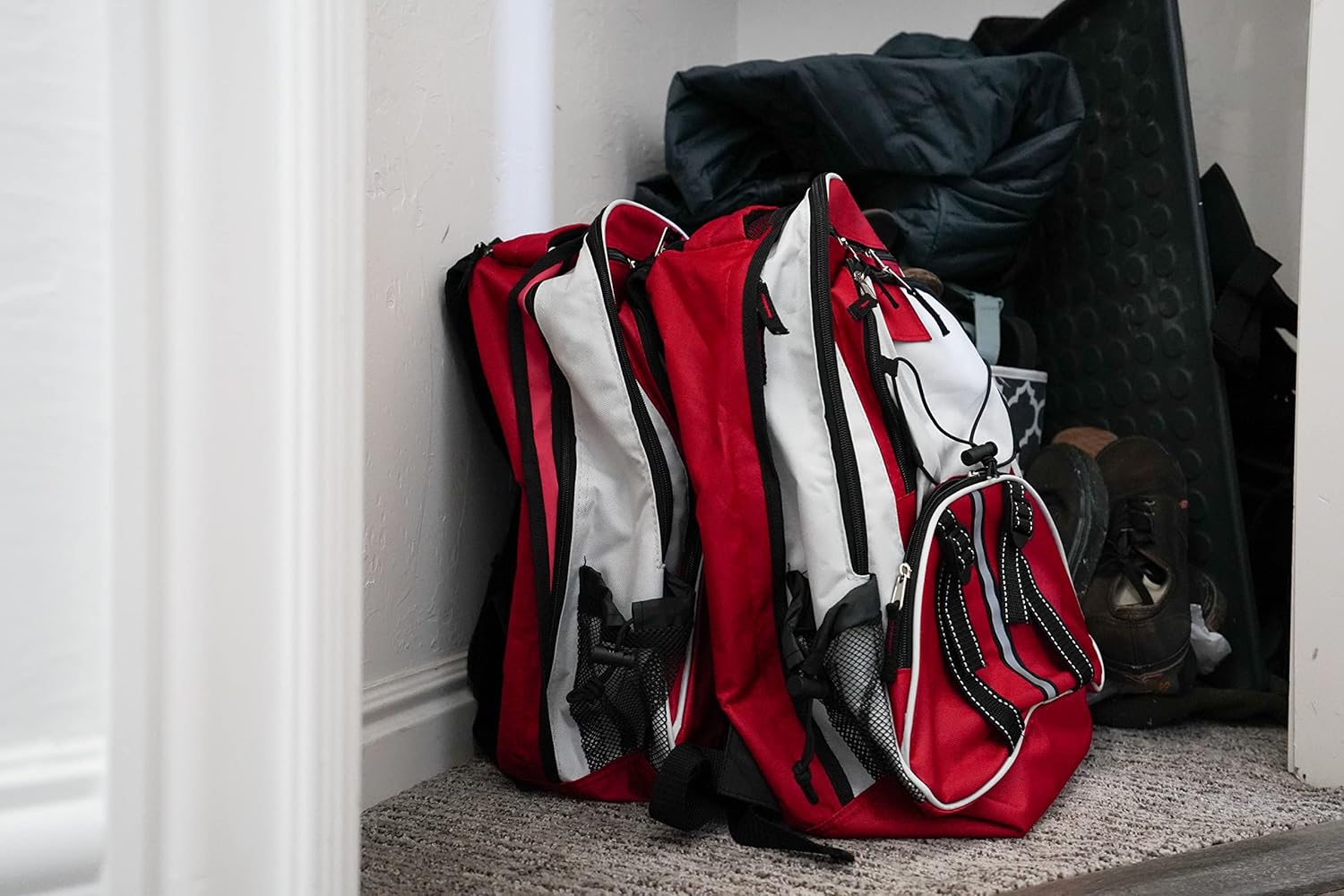 Red Deluxe 72 Hour Emergency Backpack Survival Kit Z6544