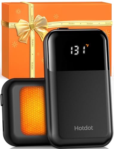 Rechargeable Electric Hand Warmers with Heat Levels and Display W3565