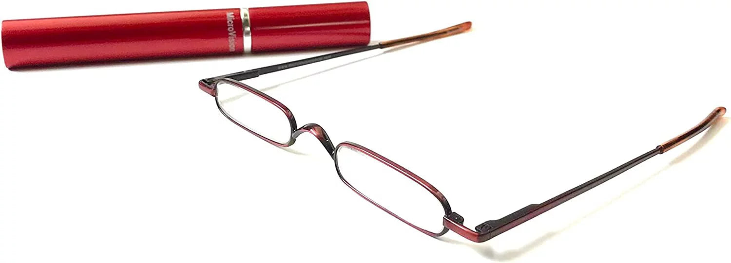 Mini Reader Reading Glasses With Tube Case P7742