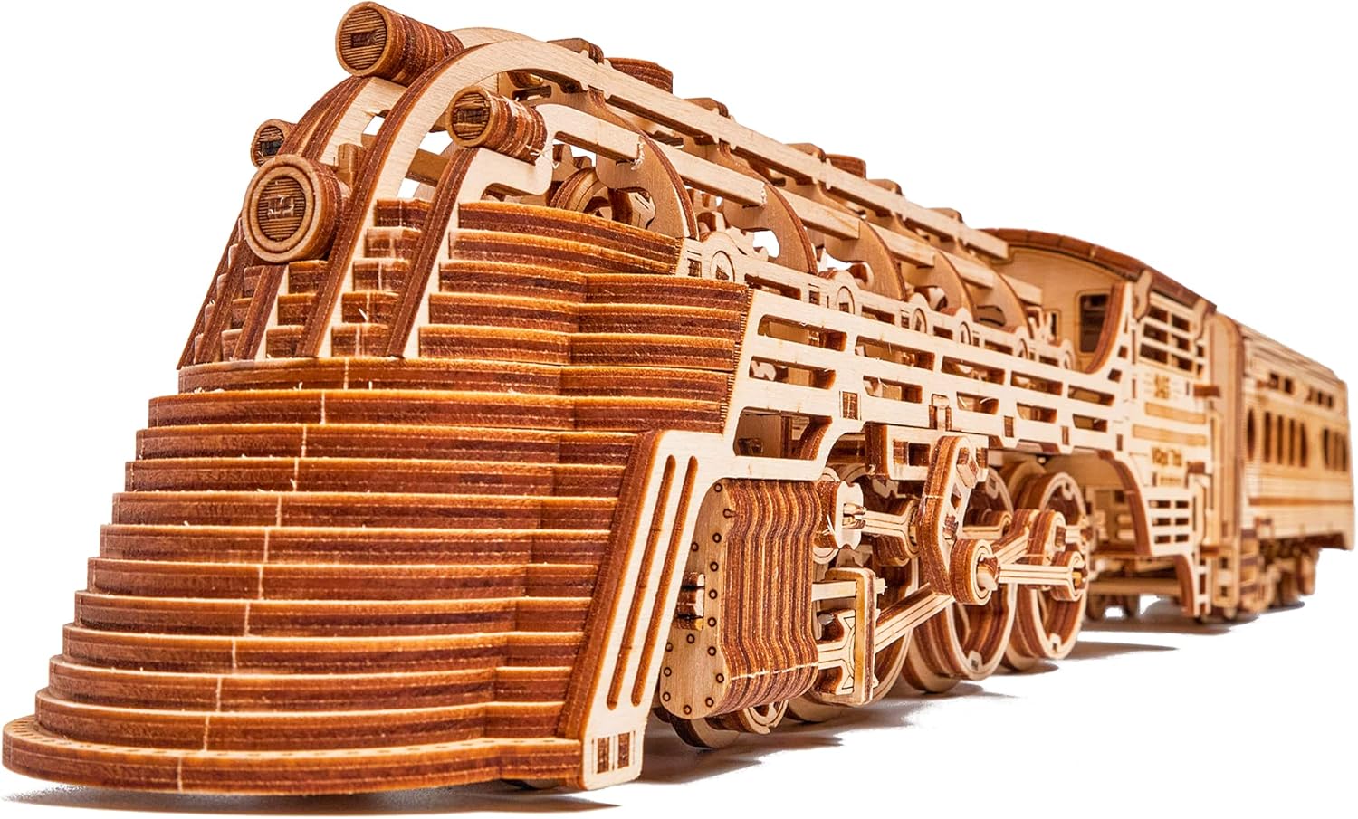 26.7x4 in Wooden Mechanical Locomotive Model Kit W69756
