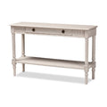 Whitewashed 1-Drawer Console Table Z1730