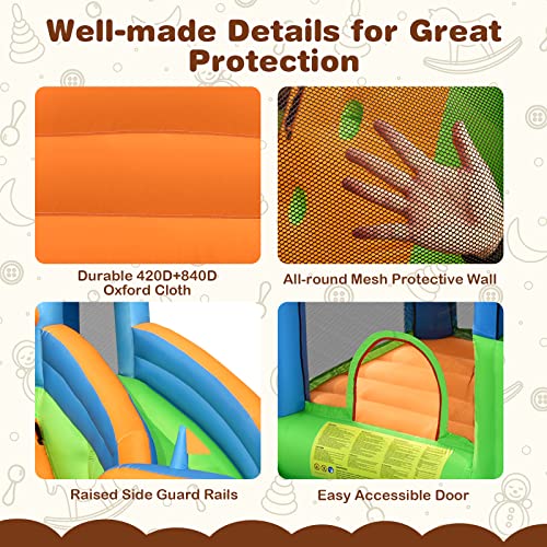 7 in 1 Inflatable Water Slide with Splash Pool S4990