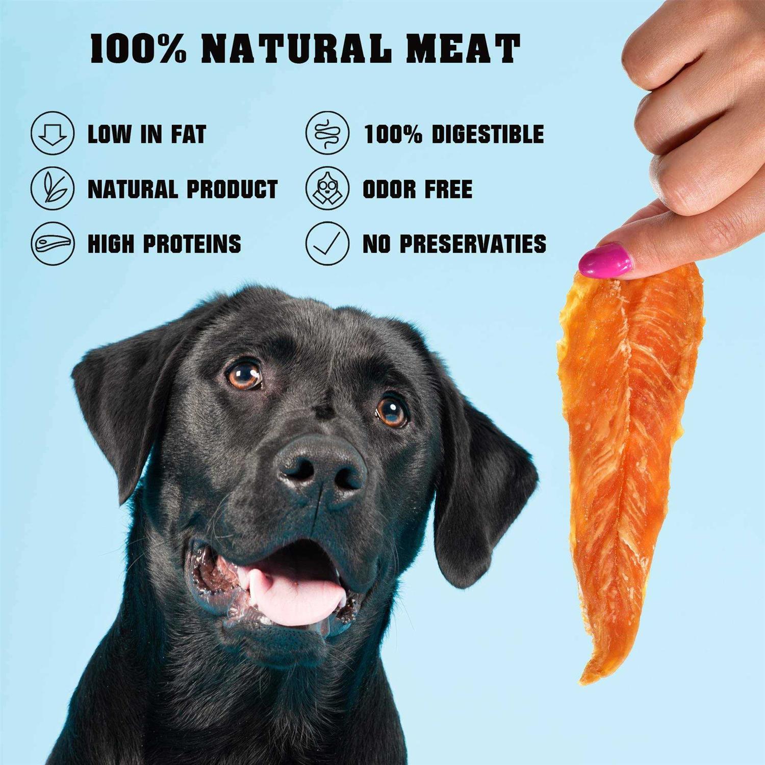 Chicken Jerky Dog Treats 1.5 Lb Grain Free Organic Meat D540845