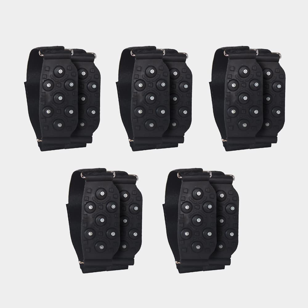 5 Pack Snow Ice Traction Cleats Q378