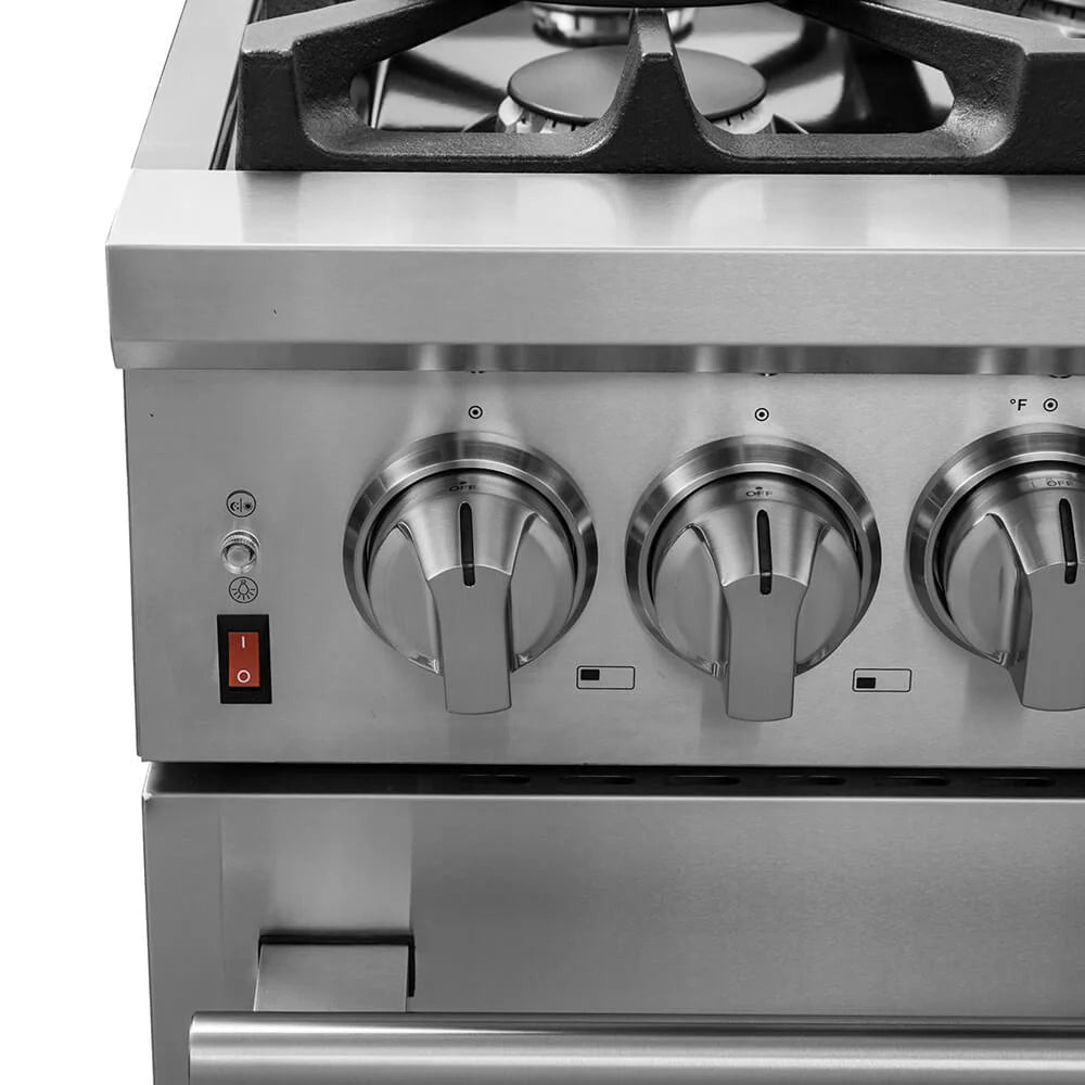 36 inch Stainless Dual Fuel Electric Gas Range C4895