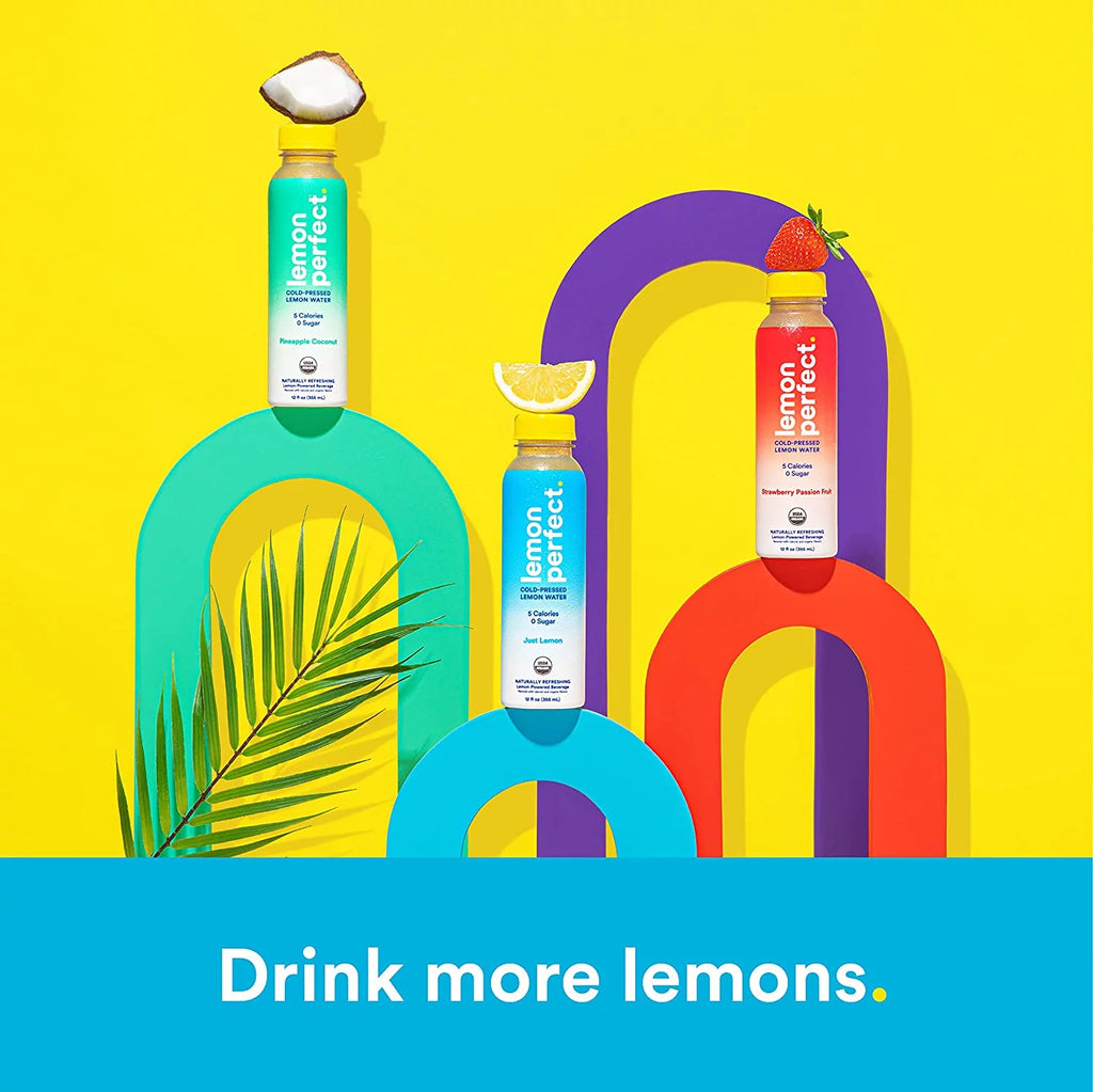 12-Pack 12 fl oz Cold-Pressed Lemon Water I356112