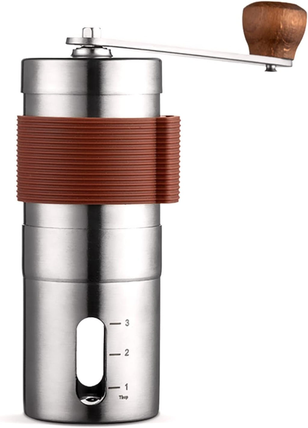 Portable Mini Stainless Steel Manual Coffee Grinder with Adjustable Settings K573