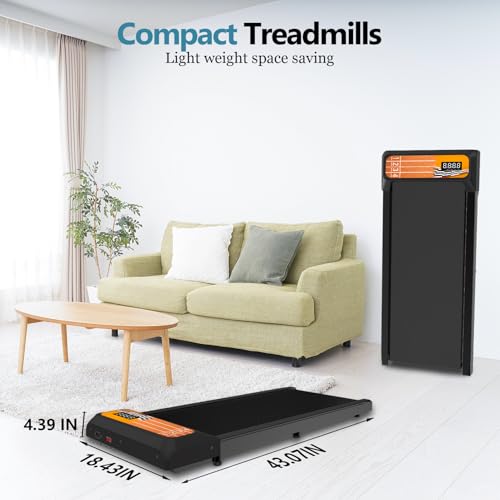 Compact Portable Walking Pad Treadmill with Remote Control Z9114