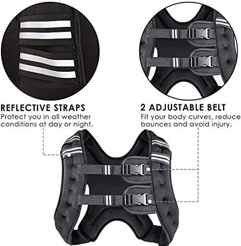 Running Weight Vest 8 12 16 20 25 30 Lbs Weights Included P756
