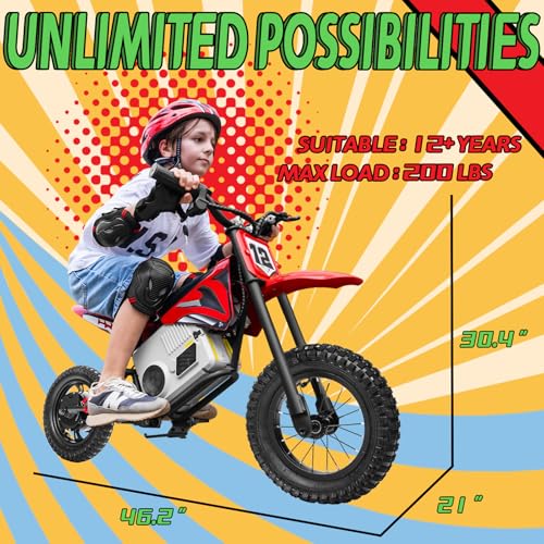 Green Electric Dirt Bike Y593816