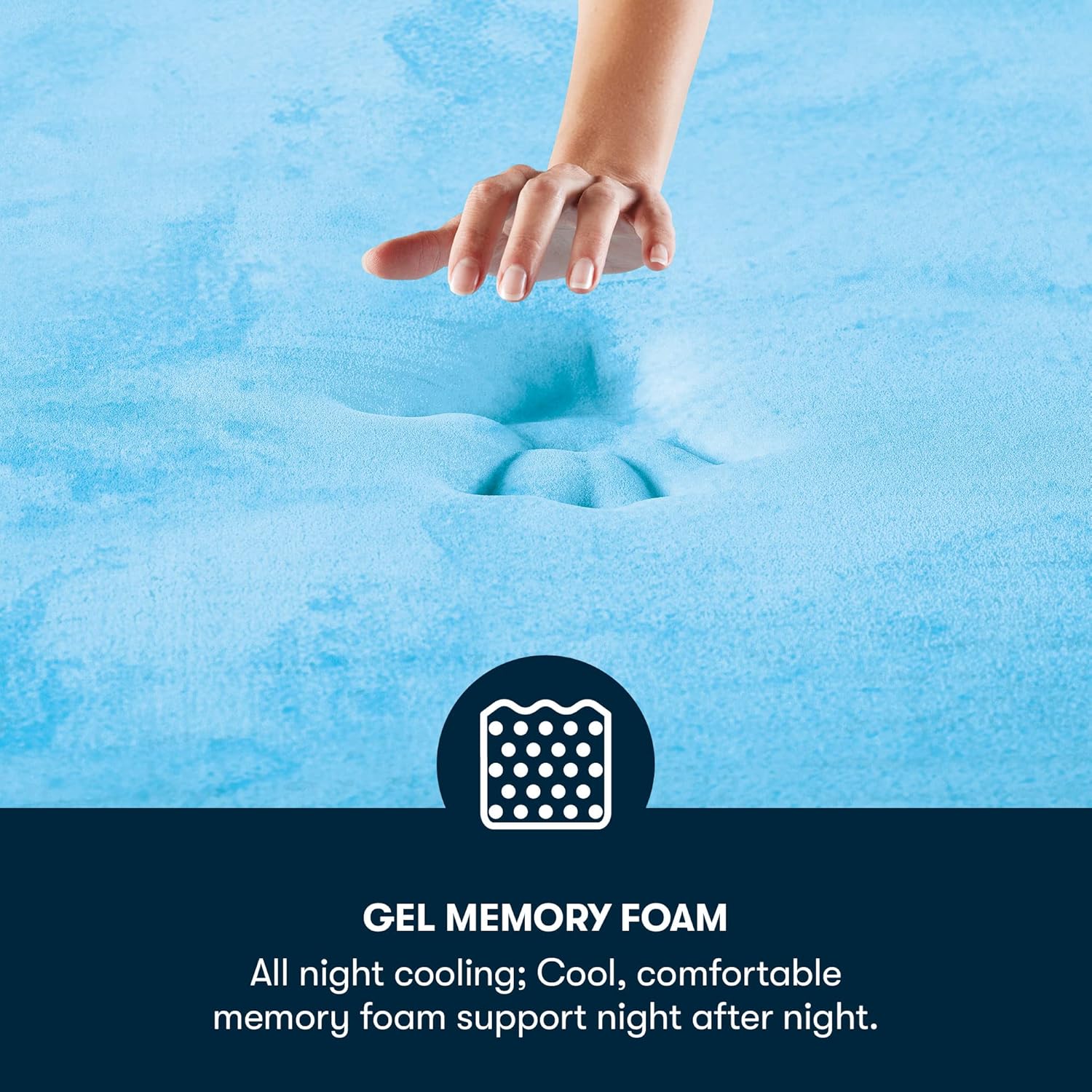 10" Cooling Gel Memory Foam Twin Mattress Bundle Q4628