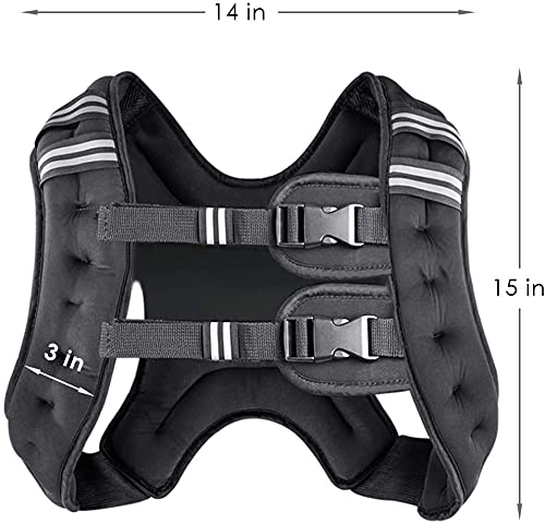 Running Weight Vest 8 12 16 20 25 30 Lbs Weights Included P756