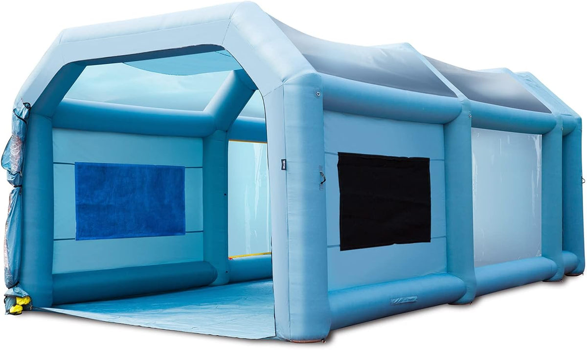 28x16x11ft Inflatable Spray Booth with 750W+950W Blowers Q587