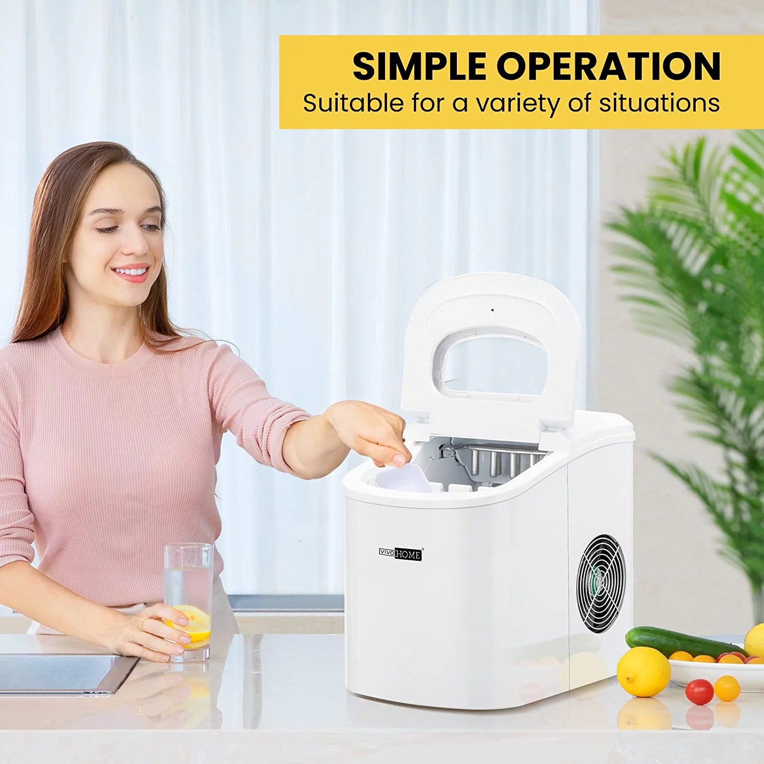 White Countertop Ice Maker K6924