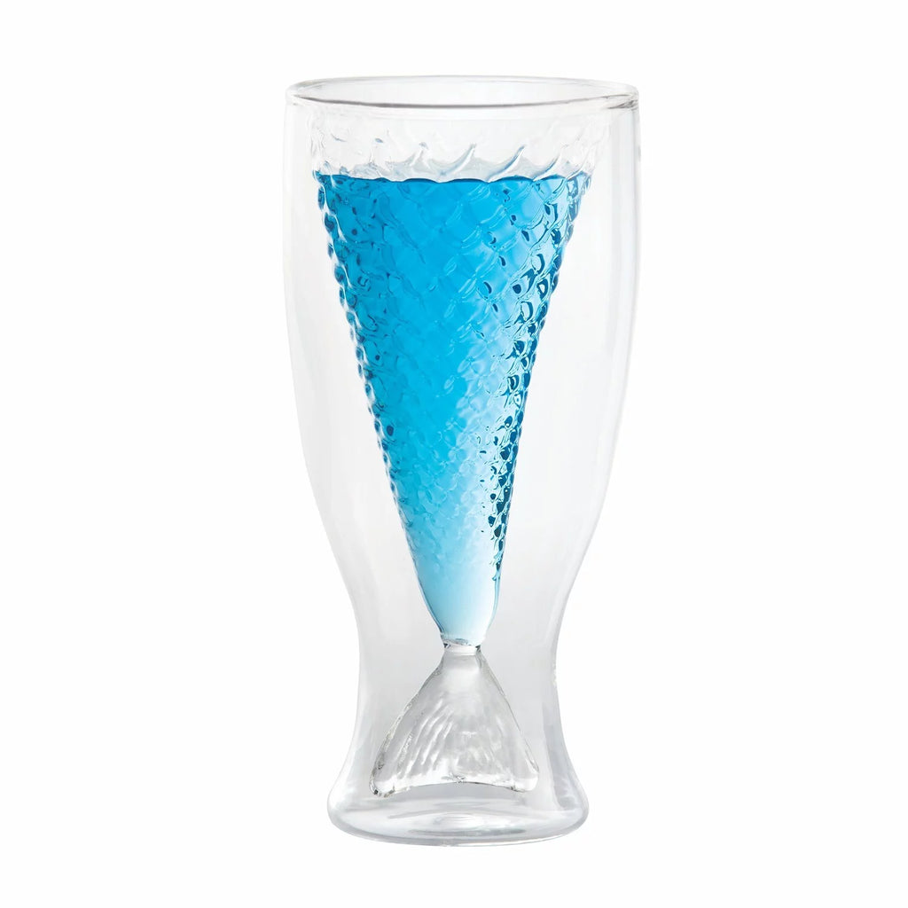 Mermaid Glass Set of 4 Drinking Glasses, 9 Ounces E602387