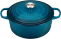 Enameled Cast Iron Round Dutch Oven, 5.5 qt., Deep Teal V258