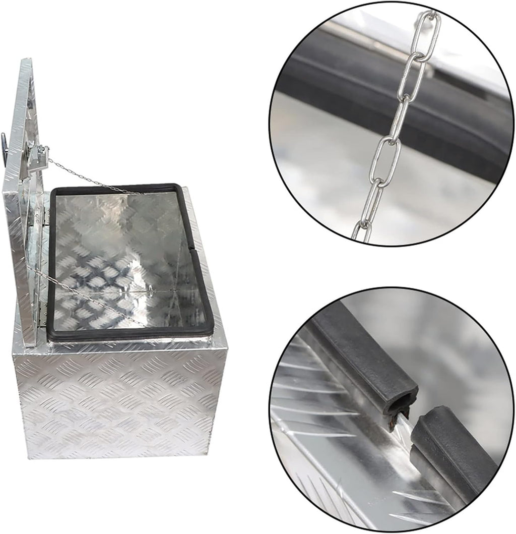 24 Inch Aluminum Pickup Truck Tool Box with Lock E2626