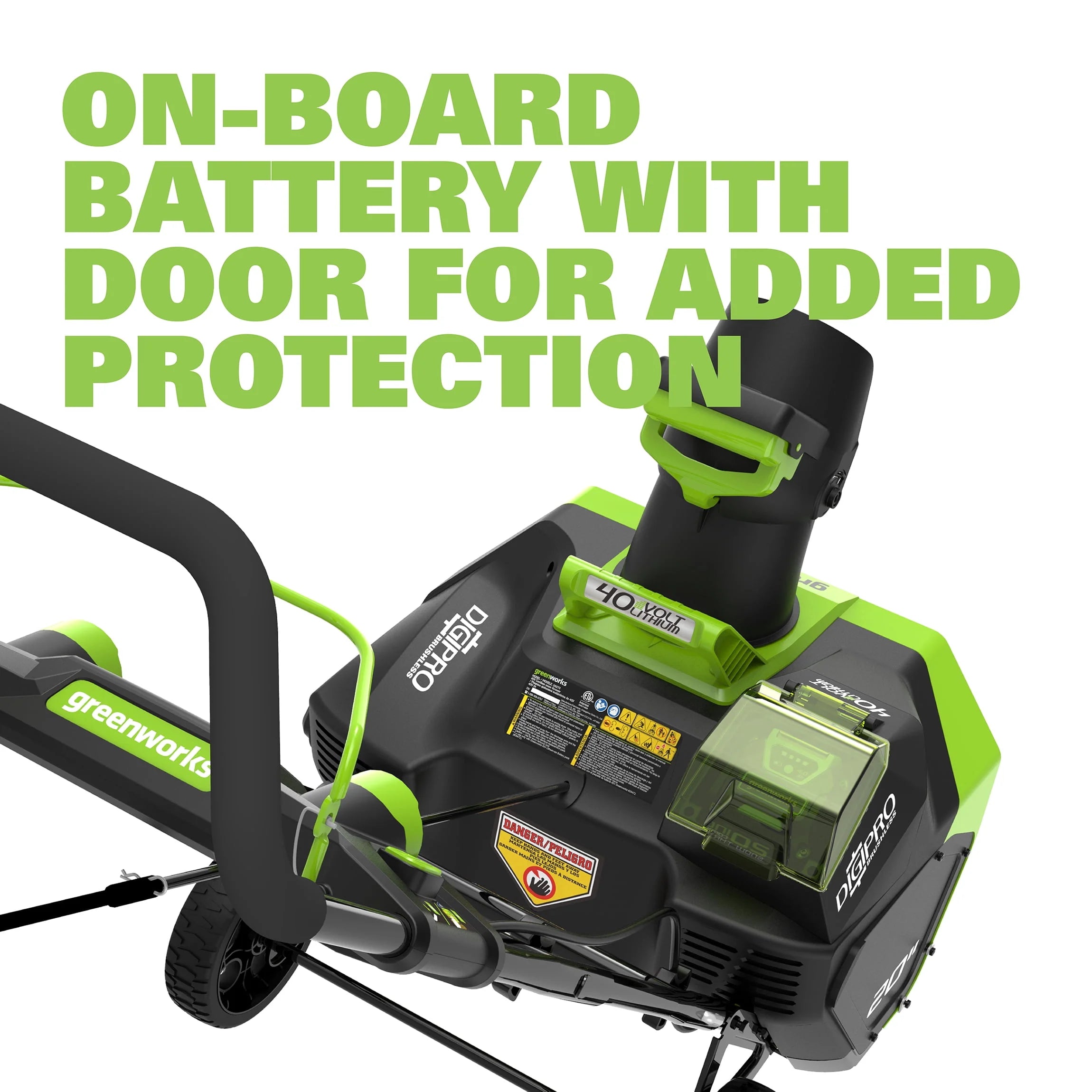 40V 20-inch Cordless Brushless Snow Blower with 4.0 Ah Battery and Charger Y289