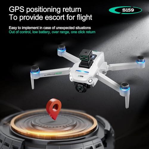 White 4K GPS UHD Drone with Camera Y189423