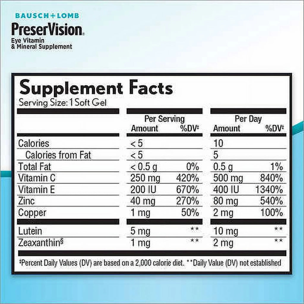 210 Count Eye Vitamin and Mineral Supplement I81517