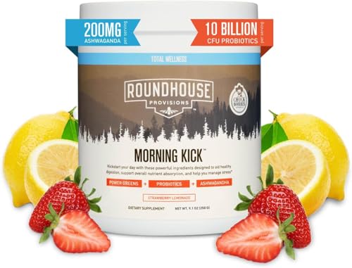 Zero Sugar Greens Superfood Powder Supplement, 30 Servings (Strawberry Lemonade) M58332