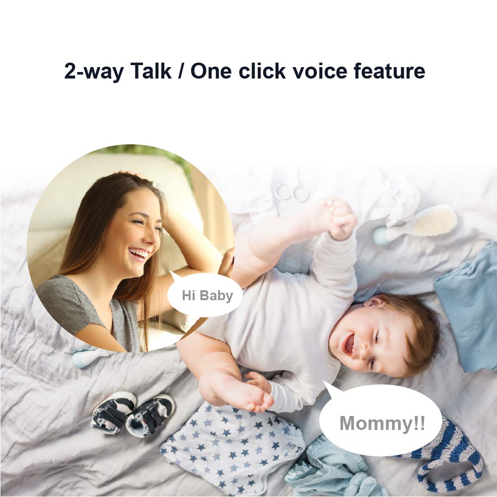 Video Baby Monitor with Camera and Audio, Auto Night Vision, Non-WiFi B560