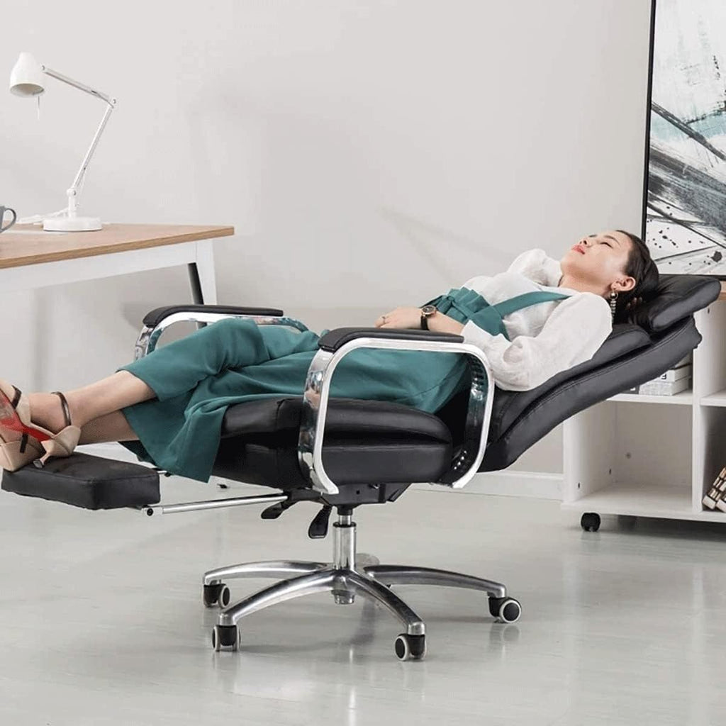 Ergonomic PU Leather High Back Swivel Chair with Footrest M21275