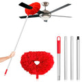 Orange Microfiber Ceiling Fan Duster with Extension Handle Z667
