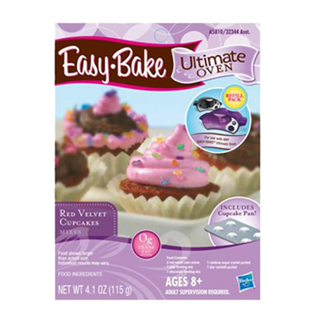 Easy Bake Oven + Chocolate Chip and Pink Sugar Refill + Red Velvet Cupcakes Refill + Party Pretzel Refill Pack + Mini Whisk C719518