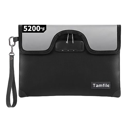 Blue Fireproof Document Bag with Lock H814730