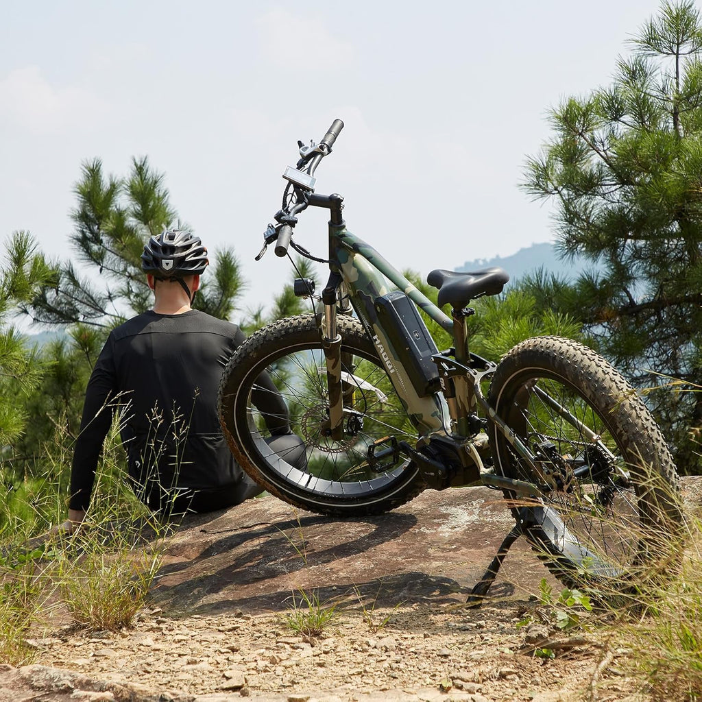 1000W Full Suspension Electric Mountain Bike with 48V 22AH Dual Removable Battery B799