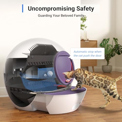 Self Cleaning Automatic Cat Litter Box 60L White T67881