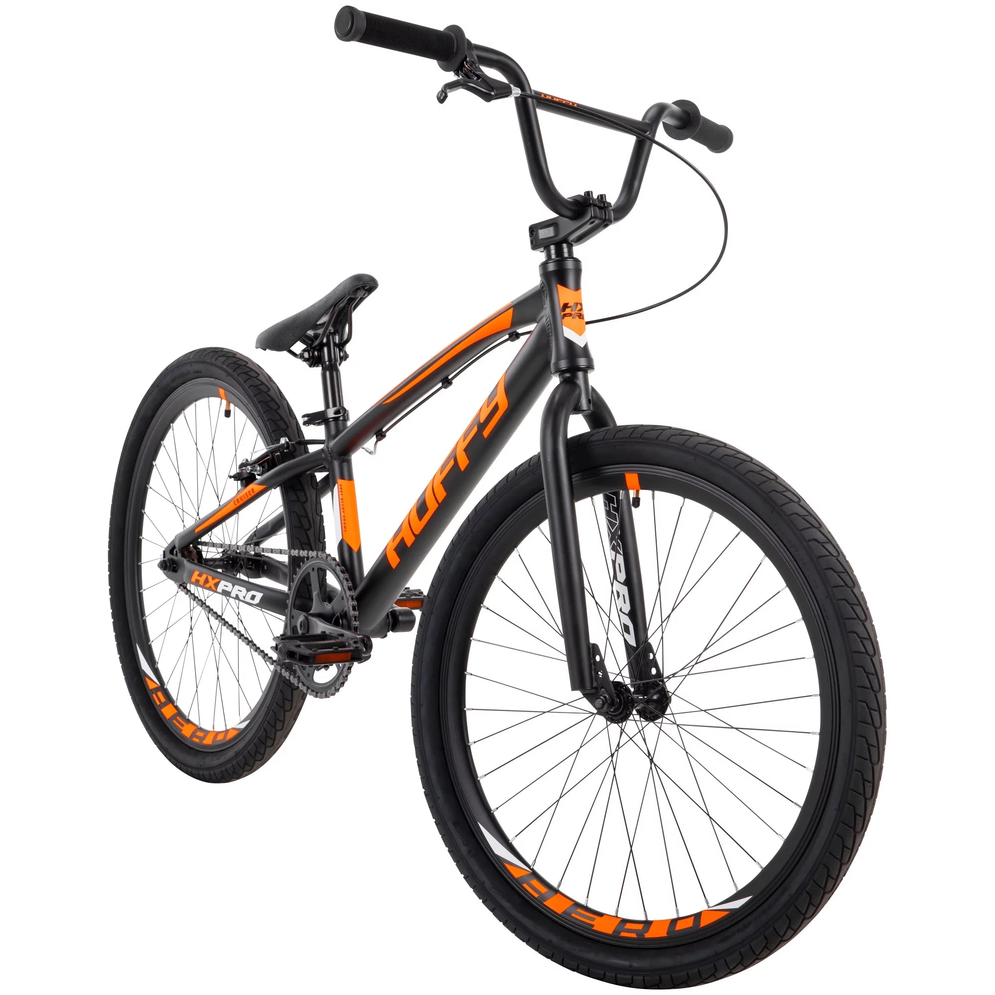Black/Orange 24-inch Aluminum BMX Bike K40658