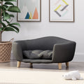 Dark Gray Small Plush Pet Bed T4470