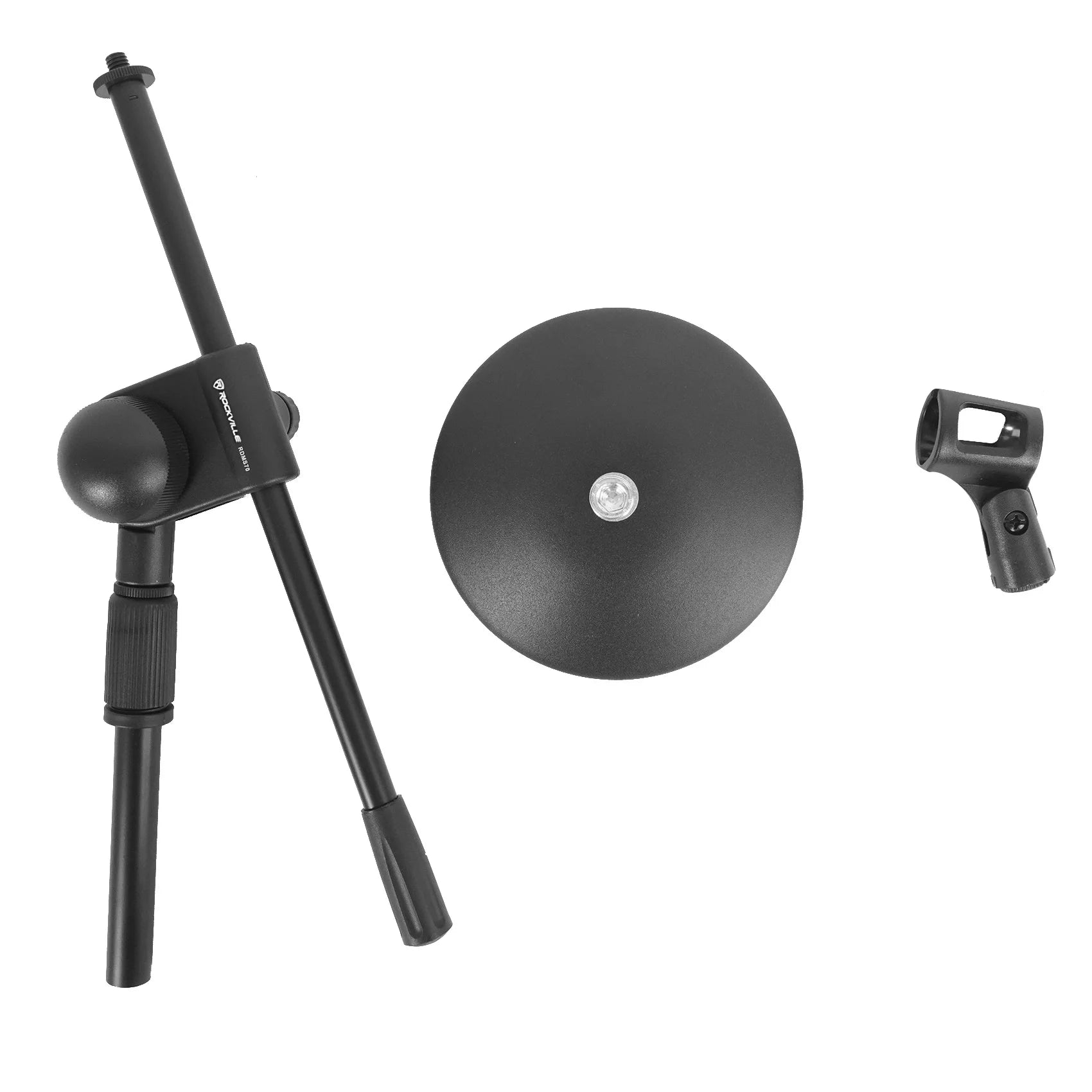 4-Person Podcasting with Mixer Headphones Amp Stands U481