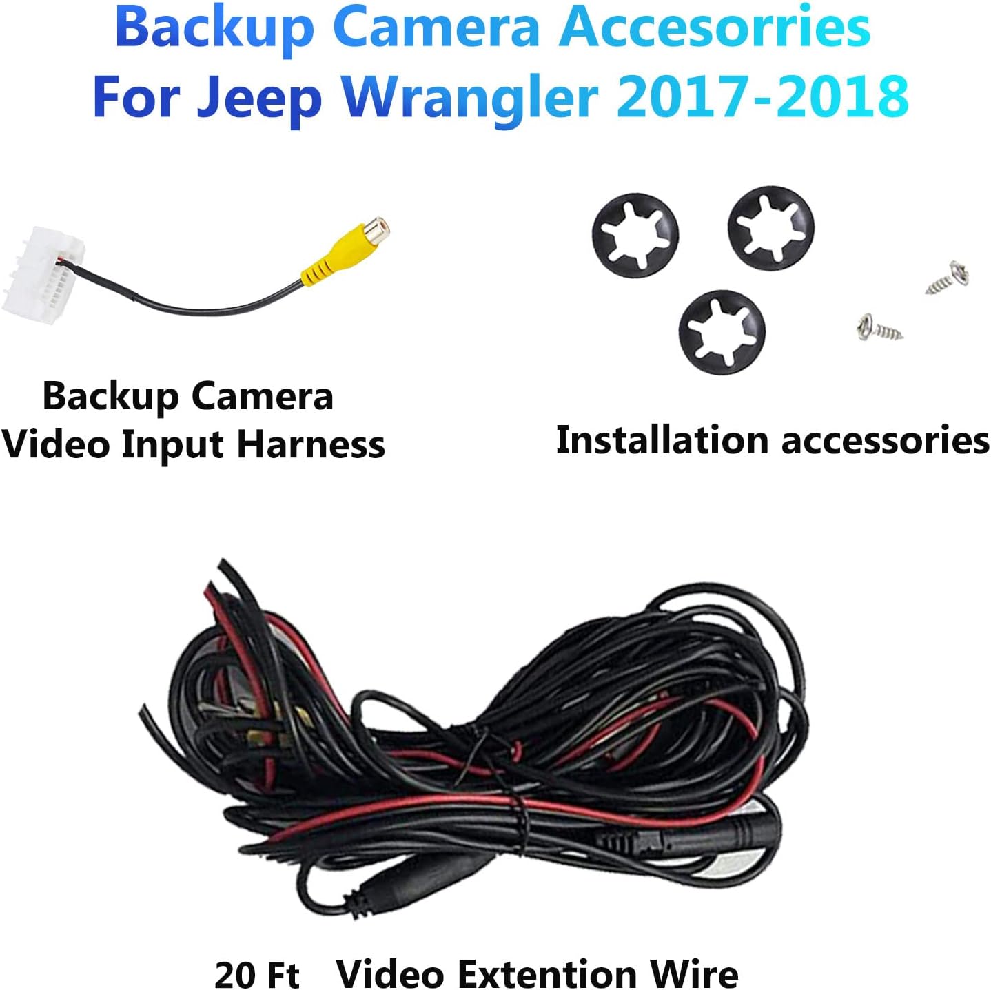 Car Backup Camera Rear View Camera, Spare Tire Mount, Pack of 2 O6461