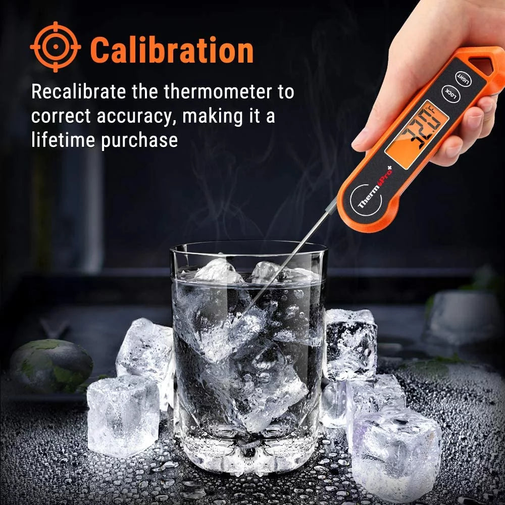 Waterproof Digital Meat Thermometer with Backlit and Motion Sensing C17416