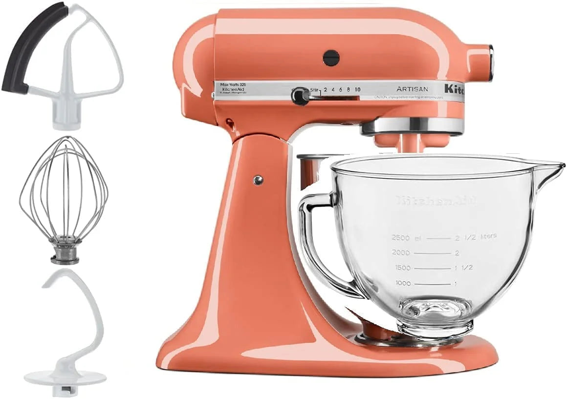 5-Quart Tilt Head Stand Mixer with Glass Bowl J36346