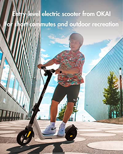 15.5 Miles Range 15 MPH 500W Peak Motor 8" Flat-Free Tires Foldable Electric Scooter O38336