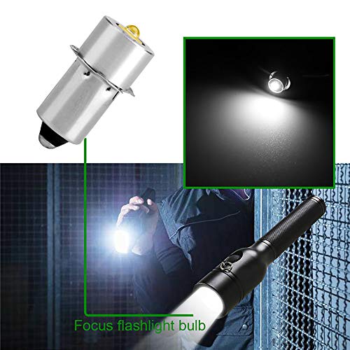 LED Flashlight Bulb DC4-24V, 3W Maglight Replacement Bulbs (1 Pack) O7628