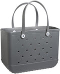 Gray Waterproof Silicone Tote Bag C4102