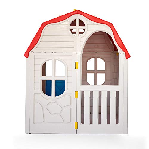 White Plastic Toddler Outdoor Playhouse J209343