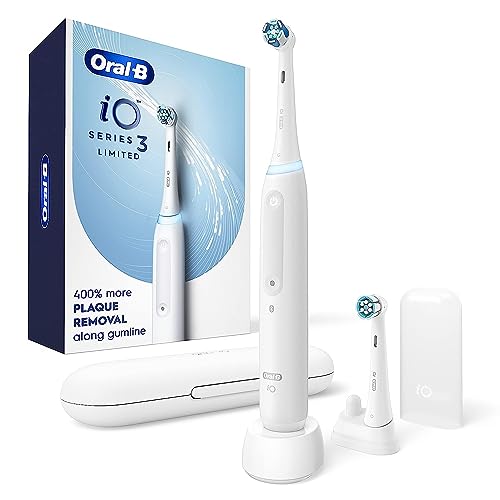 White Rechargeable Electric Toothbrush with 2 Brush Heads and Travel Case N550762