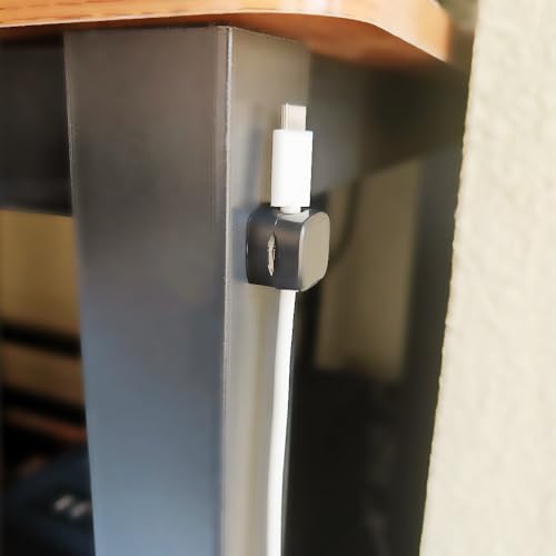 Black 6 Pcs Magnetic Cable Organizer Clips P101837
