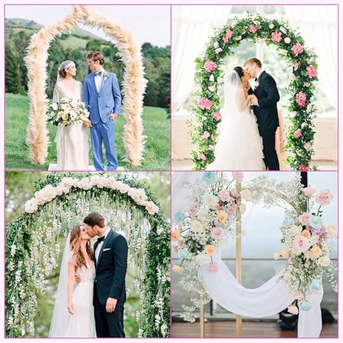 Metal Arch Backdrop Stand Set of 3 Gold B435688