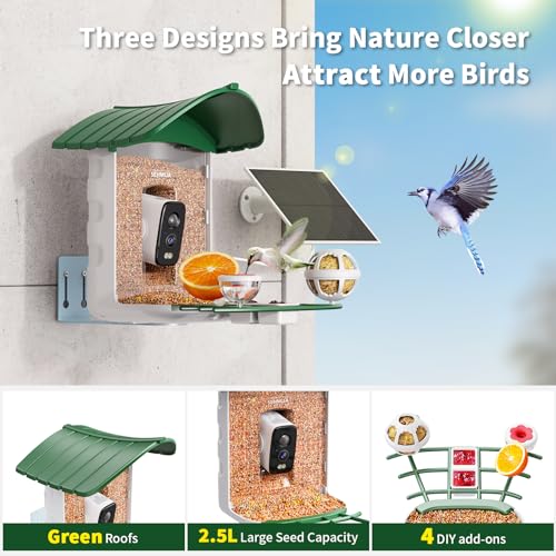 Bird Feeder with Camera, Solar Panel T974675