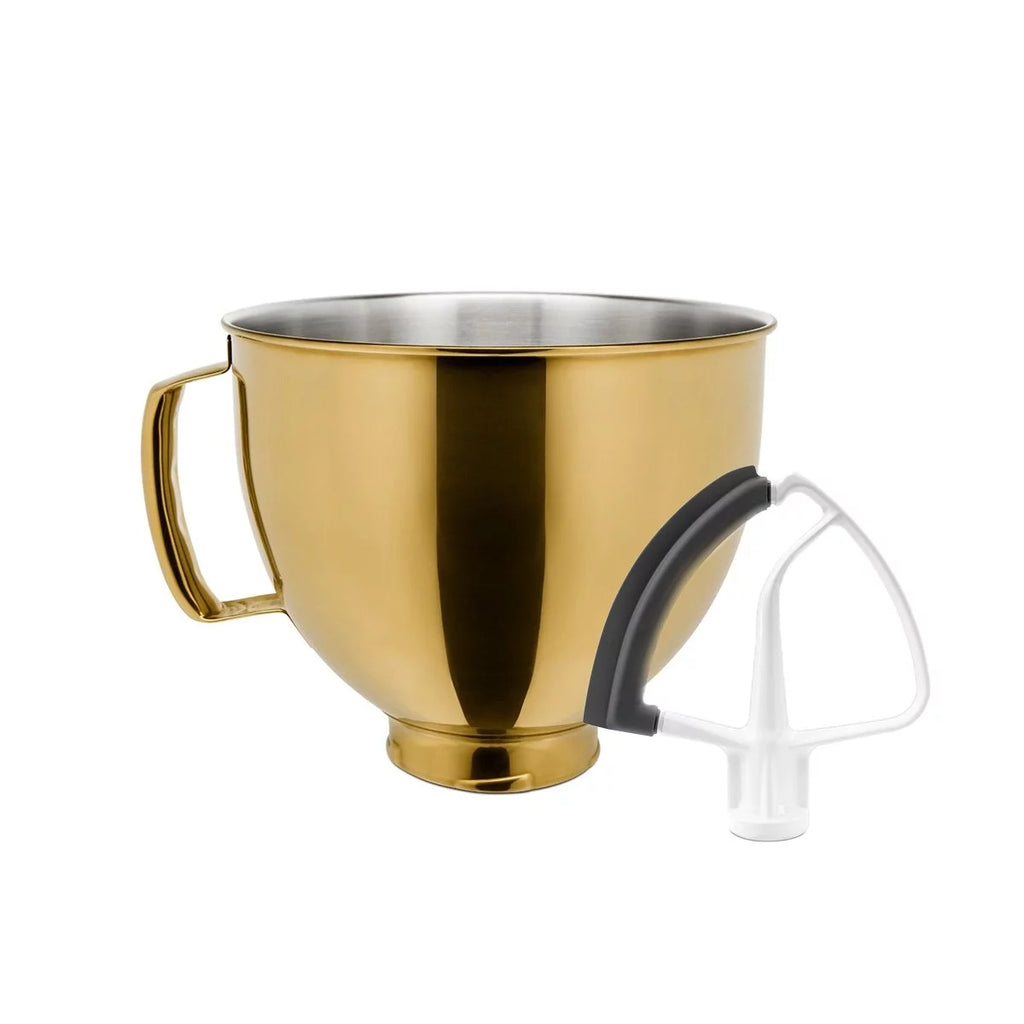 5-Quart Stainless Steel Bowl with Flex Edge Beater D26597