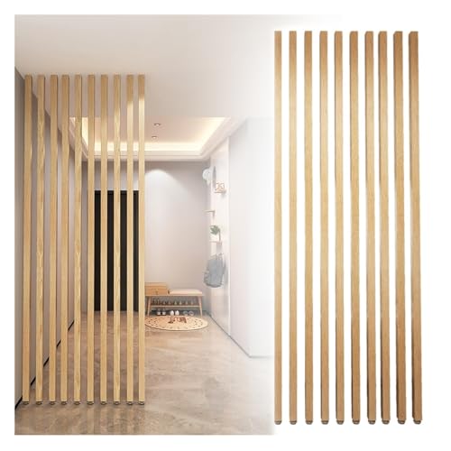 10Pcs Wooden Room Divider Screen Partition Slats W3521