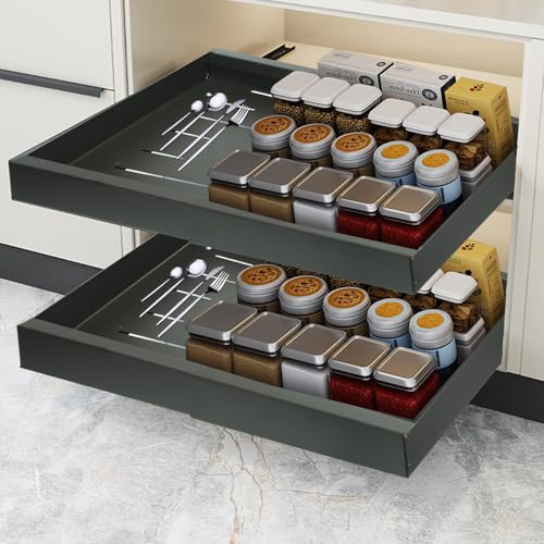 Gray Expandable Heavy Duty Slide Out Drawers H438318